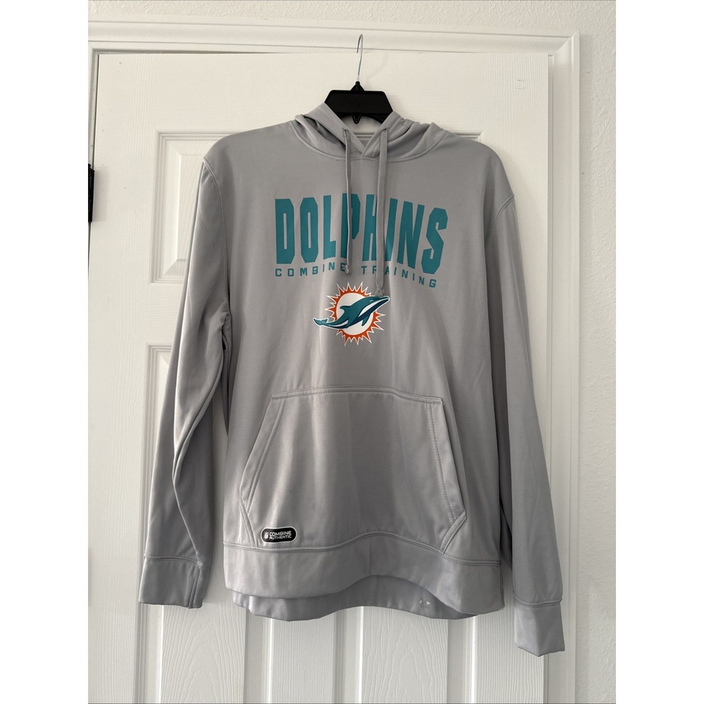 New‎ Era MIAMI DOLPHINS GREY HOODIE Men's XL Team Apparel